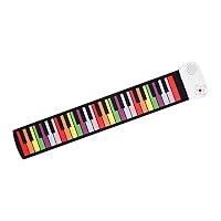 Harilla Roll-Up-Piano mit 49 Tasten, Roll-Up-Keyboard, Piano, faltbar, USB-Eingang, elektrische Klaviertastatur für die Früherziehung für den Unterricht im