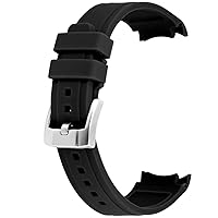 18mm 20mm 22mm Rubber Watch Band Premium Crafter Silicone Universal Curved Ends Watch Strap Bracelet Brushed Stainless Steel Pin Buckle For Men Women