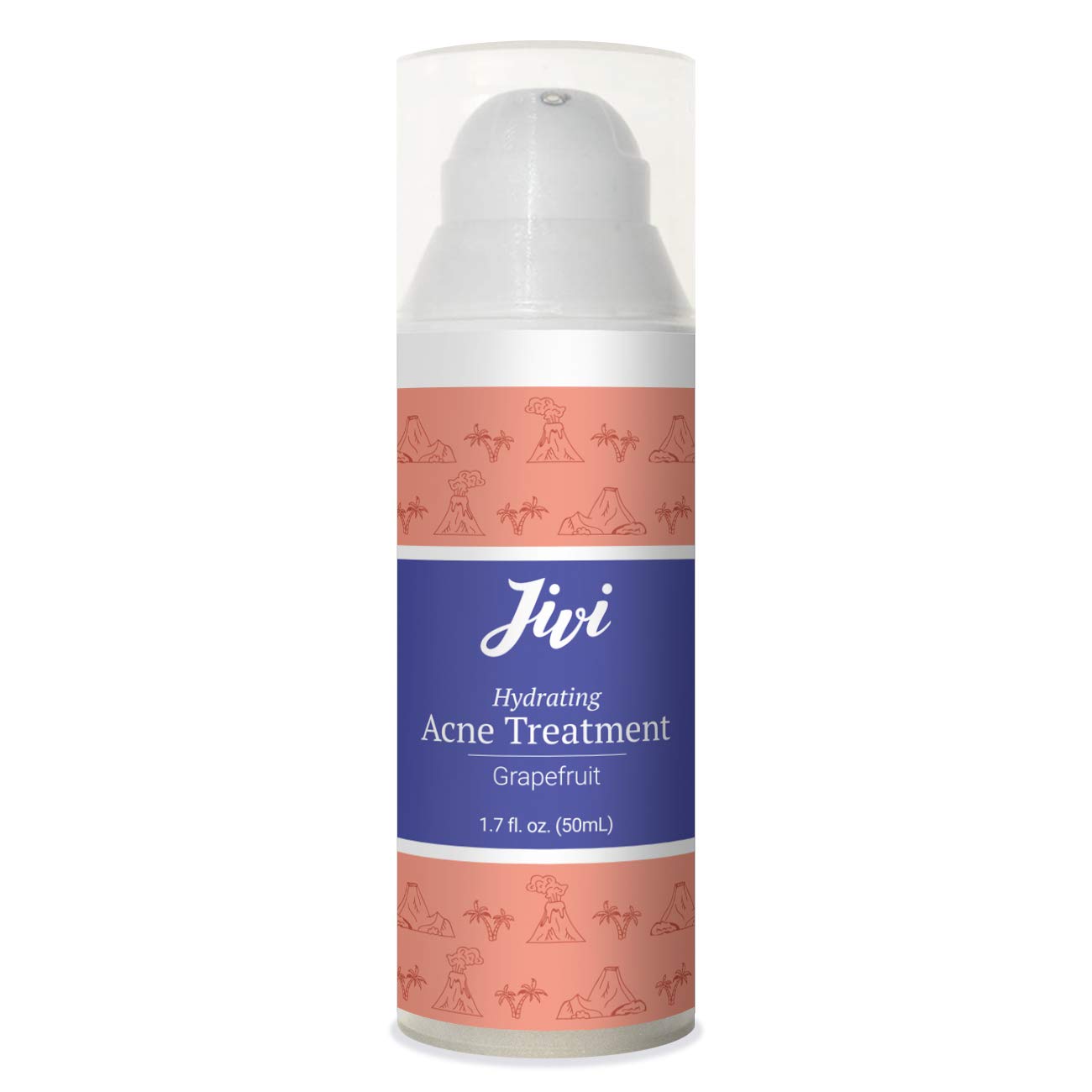 Jivi Hydrating Acne Treatment (Grapefruit) | Spot Treatment that Eliminates Breakouts and Scarring | 100% Natural with Organic Ingredients | For All Skin Types Including Sensitive Skin | 1.7 fl. oz.