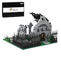 Newcomer Medieval Building Blocks, MOC-128562 Medieval Construction Architecture Model Set, Modular Building for Adults and Kids, 1597PCS