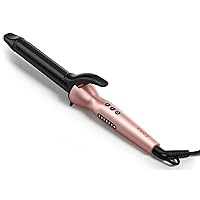 Curling Iron 1 inch, Tourmaline Ceramic Curling Iron 1 Inch with Keratin&Argan Oil Infused, 6 Adjustable Temp Hair Curling Iron Wand with Auto Shut-Off, Dual Voltage Curling Irons