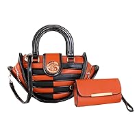 Women's Leather Designer Handbags Tote Purses Shoulder Bags Tote Bag Top Handle Satchel Purses Orange