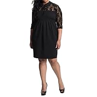 Empire Shift lace Yoke Dress Plus Size 1X-10X(size16-52)