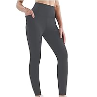 Womens Yoga Leggings with Pockets High Waisted Butt Lifting Workout Yoga Pants Tummy Control Running Yoga Tights
