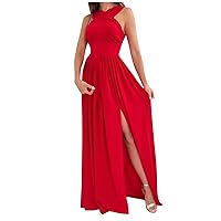 Beach Wedding Dresses for Bride, Office Sleeveless Elegant Holiday Dresses Women Plus Size Soft Spandex with