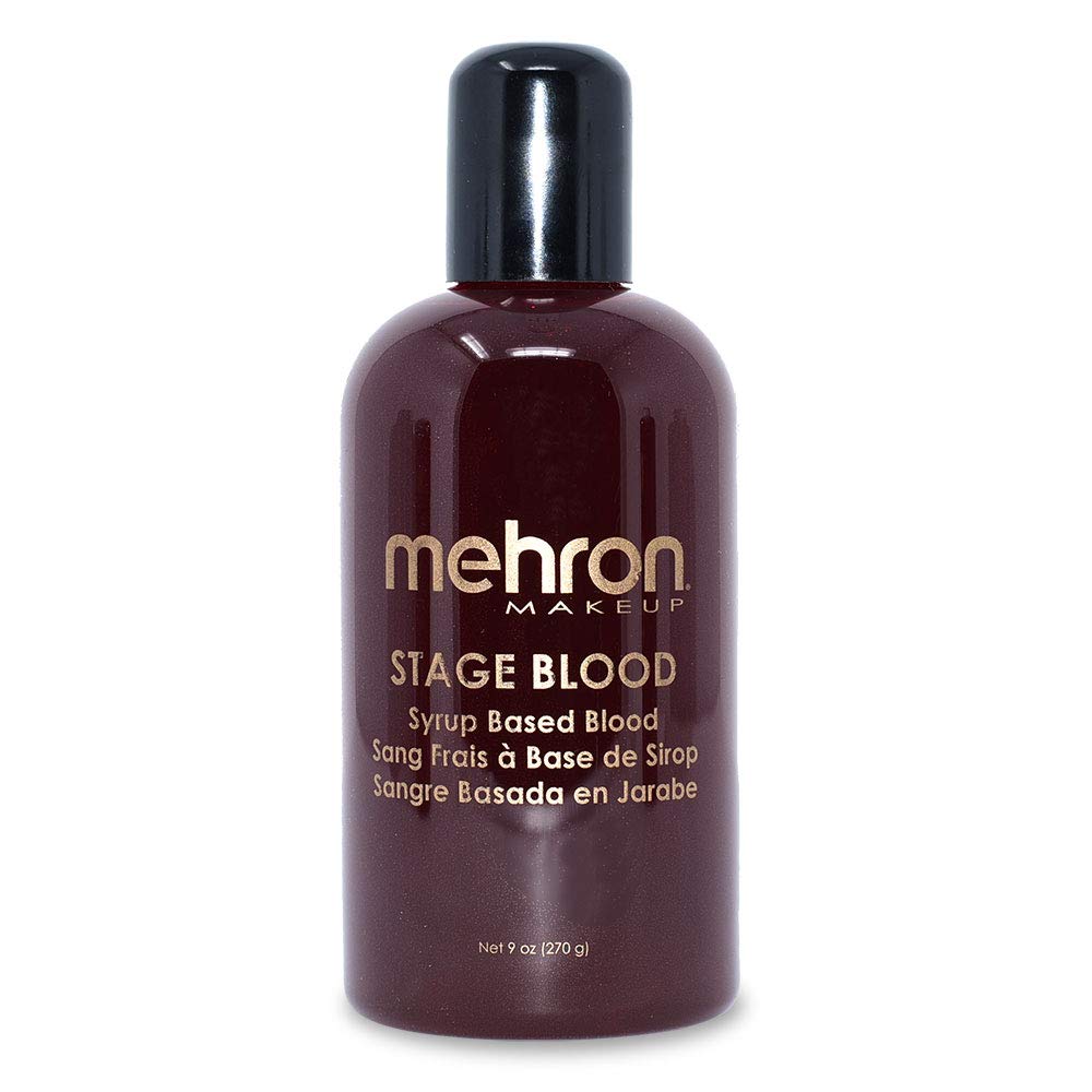Mehron Makeup Stage Blood | Edible Fake Blood Makeup for Stage, Costume, Cosplay (9 oz) (Bright Arterial)