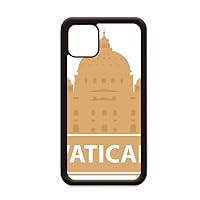 Vatican Yellow Landmark Pattern for iPhone 12 Pro Max Cover for Apple Mini Mobile Case Shell
