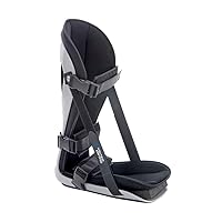 United Ortho USA12033 Plantar Fasciitis Adjustable Leg Support Brace Fits Right or Left Foot for Soreness Relief, Foot Pain and Stretching, Small, Black