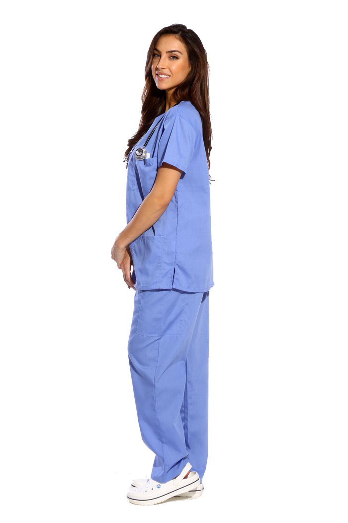 Just Love Women's Six Pocket Medical Scrubs Set (V-Neck with Cargo Pant)