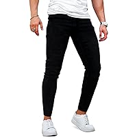 Men's Ripped Jeans Slim Fit Skinny Stretch Jeans Pants