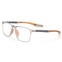 Photochromic Reading Glasses for Men Women, Blue Light Blocking Computer Glasses, Anti Glare Computer Game Readers (Color : Yellow+Grey, Size : +2.25)
