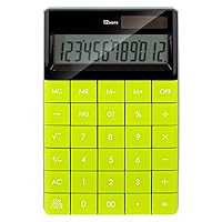 Desktop Calculator Universal Programer 12 Digits Dual Power Fashion Style Business School Supplies Office Calculators (Color : E, Size