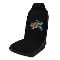 Sea Turtle Car Seat Covers Comfortable Car Seat Protector Interior for Fit Most Automotive 1PCS