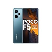 Xiaomi Poco F5 5G Dual 256GB 8GB RAM Factory Unlocked (GSM Only | No CDMA - not Compatible with Verizon/Sprint) Global - Blue