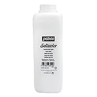 Pebeo Setacolor Opaque Fabric Paint 1-Liter Bottle, White