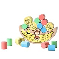 Curious George Balance Game, For 3 Years Old, Educational Toy, Wooden Toys, Building Blocks, For Children, Birthday, Gift, Gift