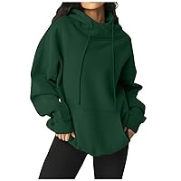 Womens Fashion Hoodies Oversized Sweatshirts Long Sleeve Tops Fleece Pullover Sweaters Teen Girls Y2K Fall Clothes 2023