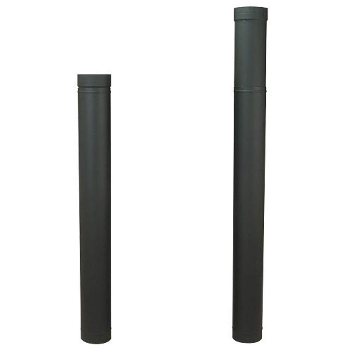 Heat-Fab 2806B 8" x 38" - 70" Adjustable Pipe Length, Black