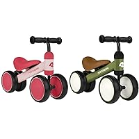 Retrospec Cricket Baby Walker Balance Bike with 4 Wheels for Ages 12-24 Months & Cricket Baby Walker Balance Bike with 4 Wheels for Ages 12-24 Months - Toddler Bicycle Toy
