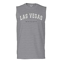 Retro Vintage Souvenir LAS Vegas Nevada Vacations Welcome Men's Muscle Tank Sleeveles t Shirt