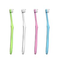 Orthodontic Toothbrush 4pcs Tuft Toothbrush Two in One Interdental Interspace Brush Braces Wisdom Teeth Detail Cleaning Brush(B-2)
