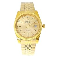 Elgin FK1428G-G Men's Watch, Gold, Dial Color - Gold, Bracelet Type