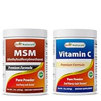 Best Naturals MSM Powder & Vitamin C Powder