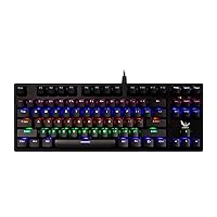 ZADEZ Wired Gaming Keyboard - GT-021K - TKL Mechanical Keyboard RGB with Multimedia Keys for Windows PC Gamers, Black