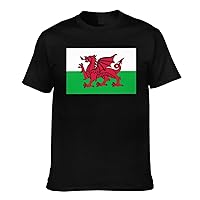 Welsh Dragon Flag T-Shirt Short Sleeve Funny Tee Men's T-Shirt