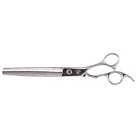 08221 Professional Hair Cutting 21 Tooth Chucker Shear, Straight/Convex-Concave Blade, 8-Inch