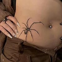 2 Pieces Of Spider Juice Temporary Tattoo Fake Tattoo Stickers Herbal Semi-Permanent Waterproof For Men And Women Non-Reflective Abdomen Chest Lasting For Two Weeks