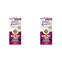Little Remedies Noses Saline Spray Drops, 1 Fl Oz (Pack of 2)