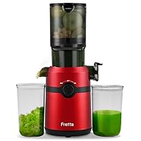 Cold Press Juicer Machines,Fretta Slow Masticating Juicer Machines with 4.25
