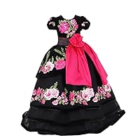 Sexy Printed Floral Flowers Velvet Cupcake Toddler Pageant Prom Dresses for Girls with Sleeves Ball Gown 2024