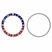 Ewatchparts BEZEL & INSERT COMPATIBLE WITH ROLEX GMT MASTER 1670, 1675, 16750 BLUE/RED PEPSI