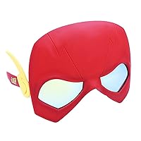 Sun-Staches DC Comics Offiical Flash Sunglasses | Mask Costume Accessory | UV400 | One Size Fits Most