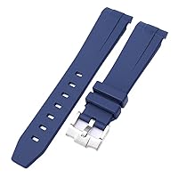 For Omega Swatch MoonSwatch Curved End Silicone Rubber Bracelet Men Women Sport Watch Band Accessorie 20mm