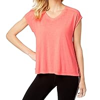 Calvin Klein Womens Performance Gathered-Back Top Black X-Small