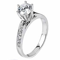 1.15 Carat Brilliant Round Cut Diamond Engagement Ring