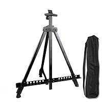 Portable Metal Easel Adjustable Sketch Travel Easel Thicken Triangle Aluminum Alloy Easel Sketch Drawing for Artist Art Supplies