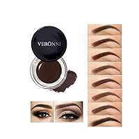 VERONNI Eyebrow Cream,Eyebrow Color Long Lasting Waterproof Eyebrow Pomade Gel,Eyebrows Enhancers Smooth Eye Brow Makeup 0.75oz（#01 Dark Brown)）