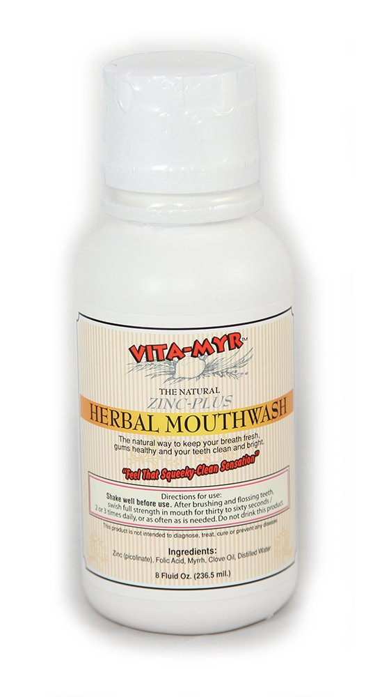 VITA-MYR Zinc-Plus Xtra Herbal Mouthwash (8 Oz)