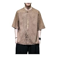 Ethnic Casual Tops Chinese Style Embroidered Shirt for Summer