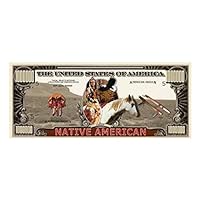 Native American Million Dollar Bill (w/Protector)