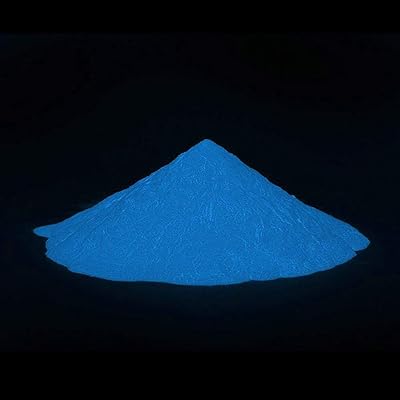 Glow in The Dark Pigment,Phosphorescent Glow Powder,3.52 Ounce (100  g),Water Based (Green) (Blue)