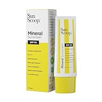 Mineral SPF 50 PA++++ Sunscreen Cream For Women & Men With 100% Mineral Filters & 25% Zinc Oxide | Non-Comedogenic, Broad Spectrum, Water & Sweat Resistant| For Oily, Dry & Sensitive Skin-45g