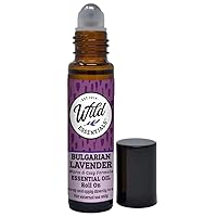 Wild Essentials Bulgarian Lavender Essential Oil Roll On, 10ml for Relaxation and Sleep Made With 100% Pure, Premium Grade Essential Oils and Organic Jojoba oil, Ready To Use, Moisturizer, All Natural