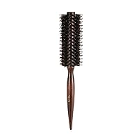 1pc Round Comb Bristle Hair Brush Comb Quiff Roller Curling Rolling Brush DIY Hairdressing Tool with Wood Handle