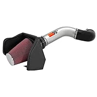 K&N Cold Air Intake Kit: Increase Acceleration & Towing Power, Guaranteed to Increase Horsepower up to 8HP: Compatible 4.8L, V8, 1999-2004 Chevy/GMC (Silverado, Sierra 1500) 4.8L and 5.3L, 77-3021KP