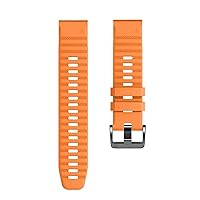 for Garmin Watch Bands 22mm Width Soft Silicone Replacement Band Dedicated Watch Strap for Garmin Fenix 7/Fenix 5/Fenix 6/Fenix 5 Plus/Fenix 6 Pro/Forerunner 935 945 (Color : Orange, Size : 2